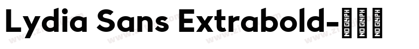 Lydia Sans Extrabold字体转换
